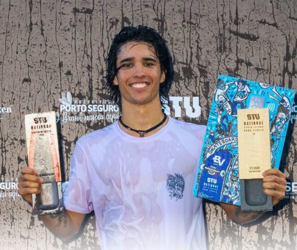 O skatista catarinense, Pedro Carvalho, conquistou o título da temporada geral do Skate Total Urbe (STU) na categoria Park.