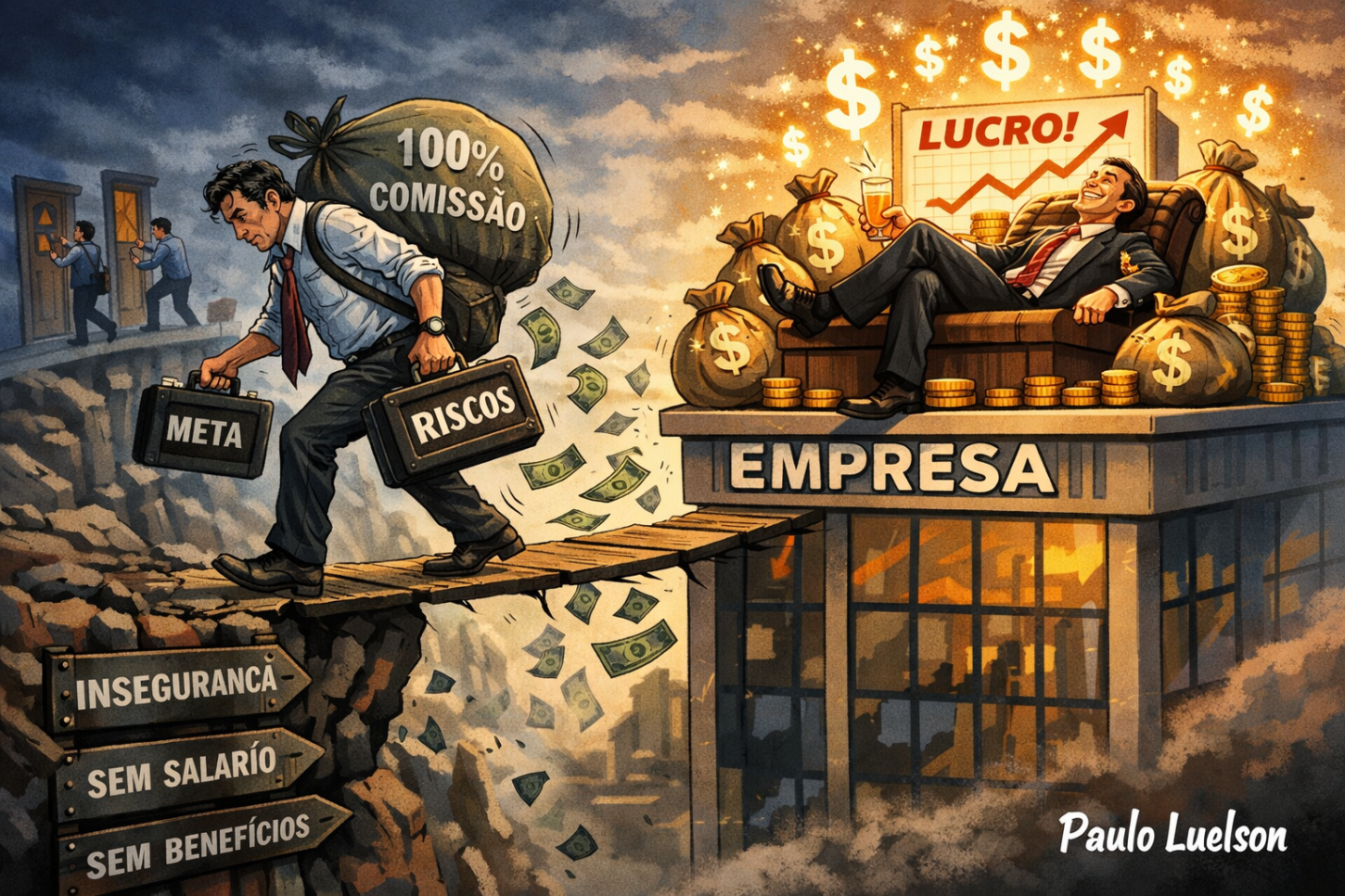 O Mito da Meritocracia em Vagas 100% Comissionadas: um risco disfarçado de oportunidade