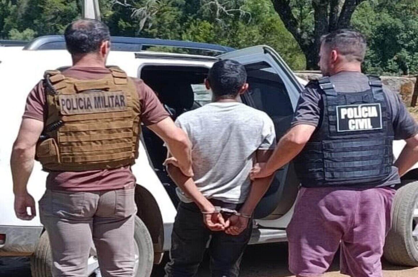 Operação integrada prende em São Joaquim foragido do Pará por homicídio e estupro procurado desde 2023