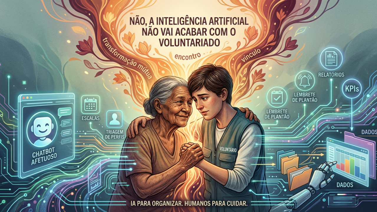 Não, a inteligência artificial não vai acabar com o voluntariado
