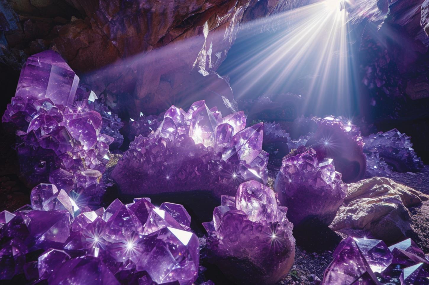 Variedade do quartzo, a ametista é composta essencialmente por dióxido de silício. Sua cor violeta deve-se à presença de ferro na sua composição. Imagem de Eva Michálková por Pixabay.