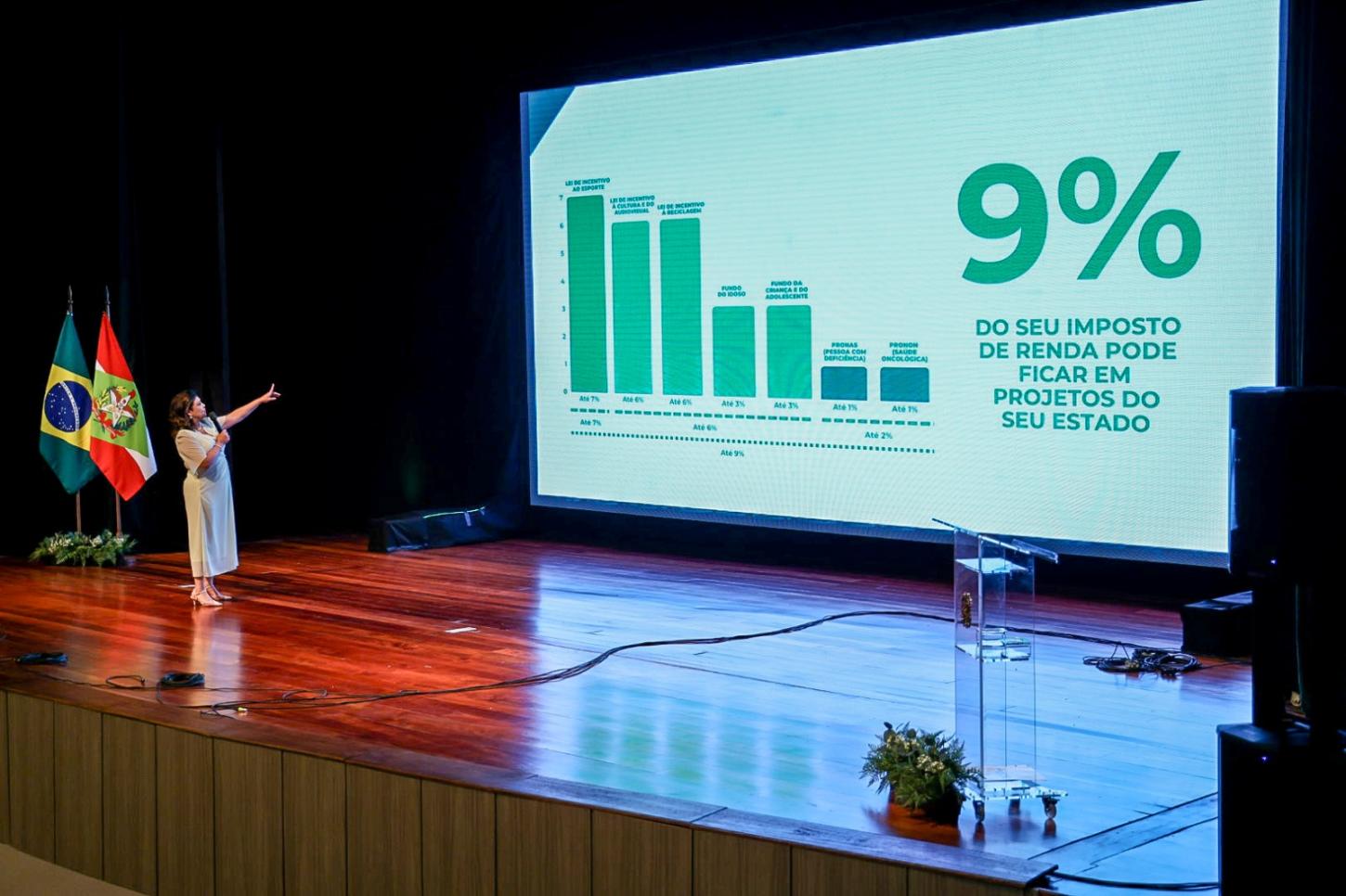 Vice-governadora alerta que os catarinenses ainda podem destinar parte dos impostos federais aos fundos estaduais do Idoso e da Infância e Adolescência