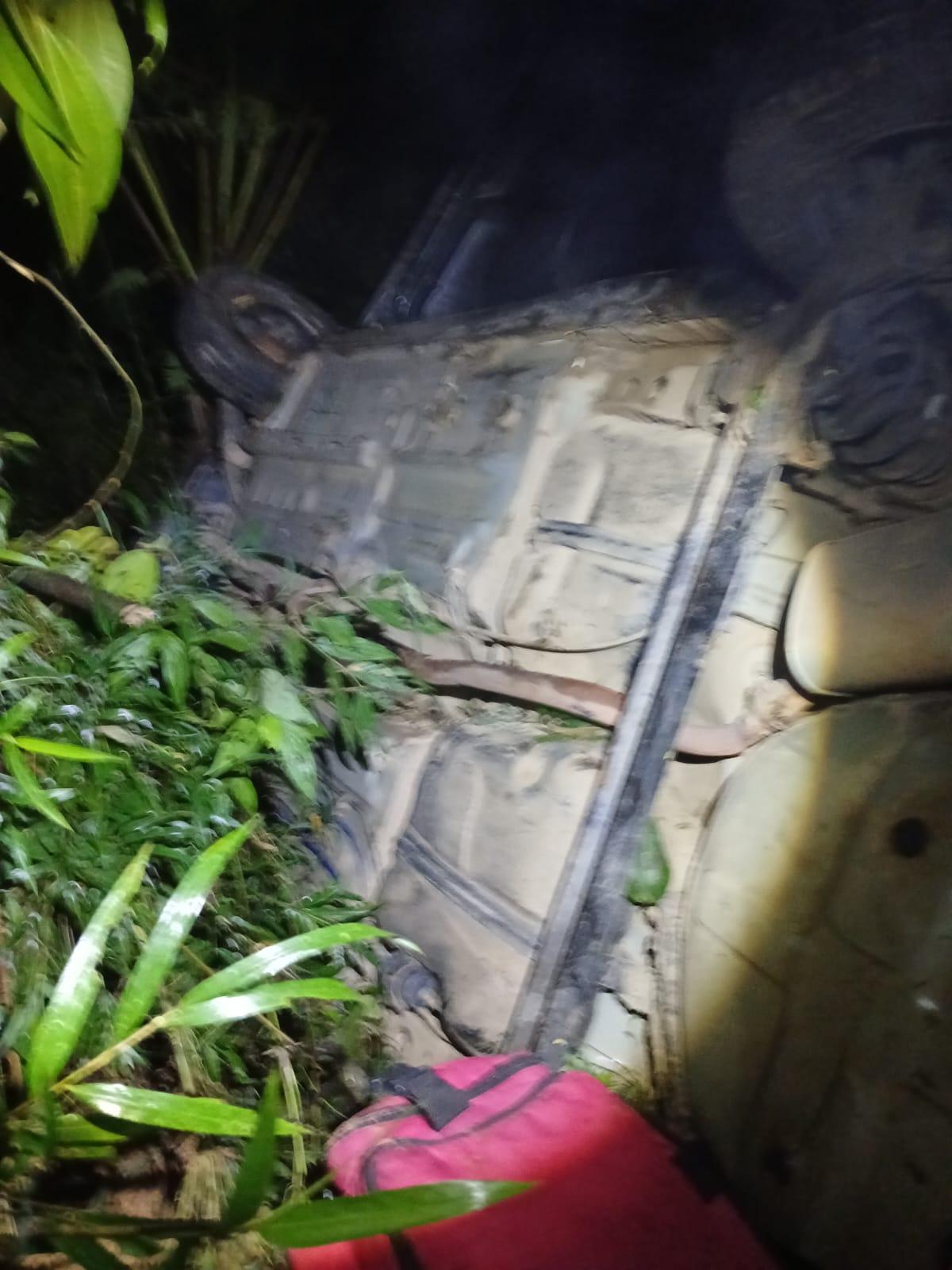 Veículo que sofreu o acidente da Grande Florianópolis