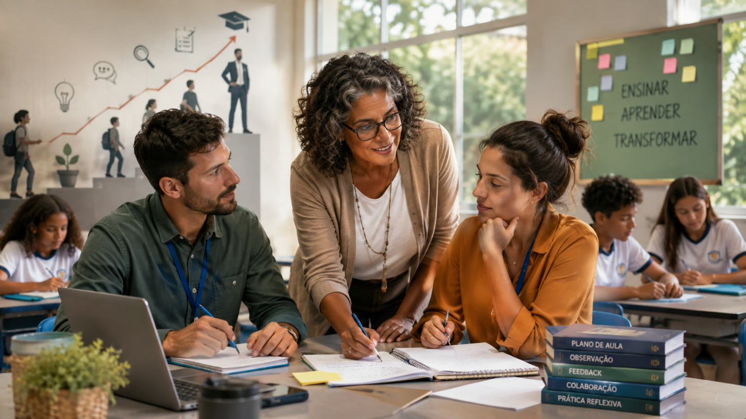 A escola não precisa encontrar professores prontos. Precisa saber formá-los