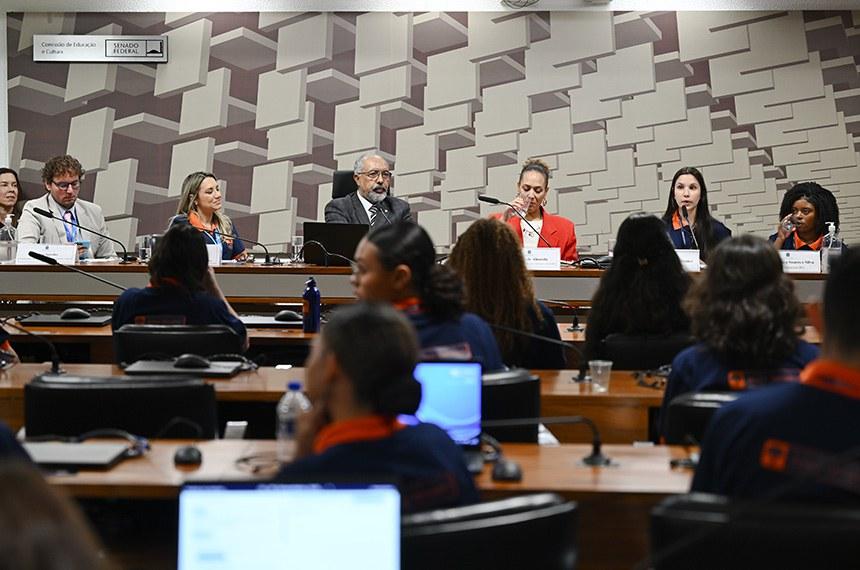 Ambiente digital seguro depende de toda a sociedade, indica debate com 'jovens senadores'      