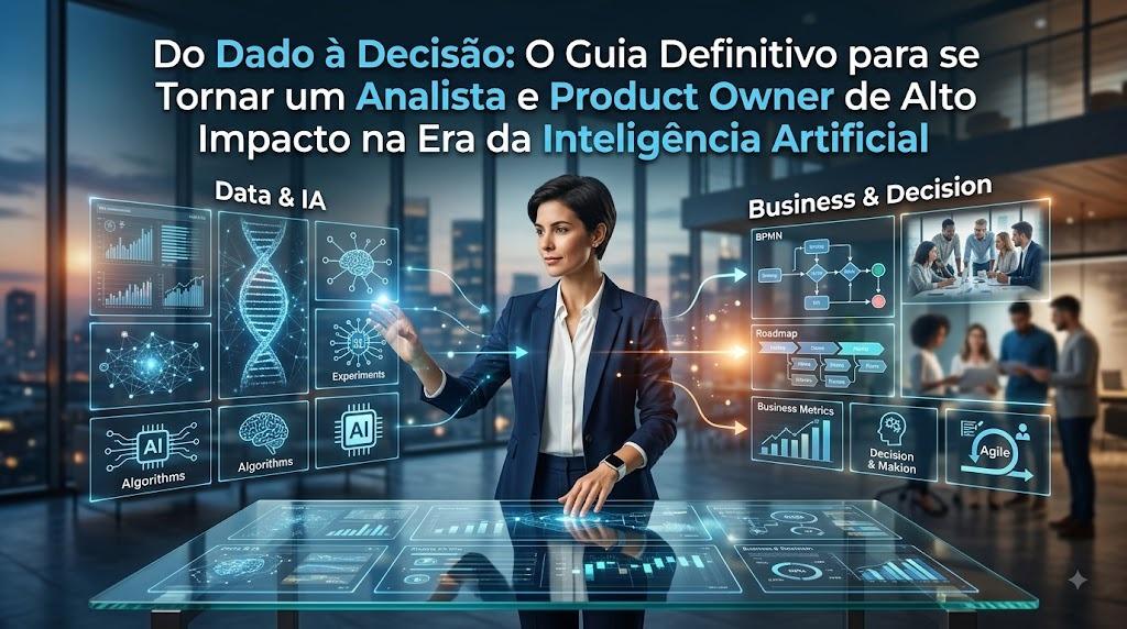 Do Dado à Decisão: O Guia Definitivo para se Tornar um Analista e Product Owner de Alto Impacto na Era da Inteligência Artificial