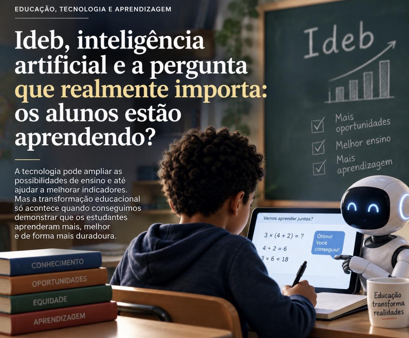 Ideb, inteligência artificial e a pergunta que realmente importa: os alunos estão aprendendo?