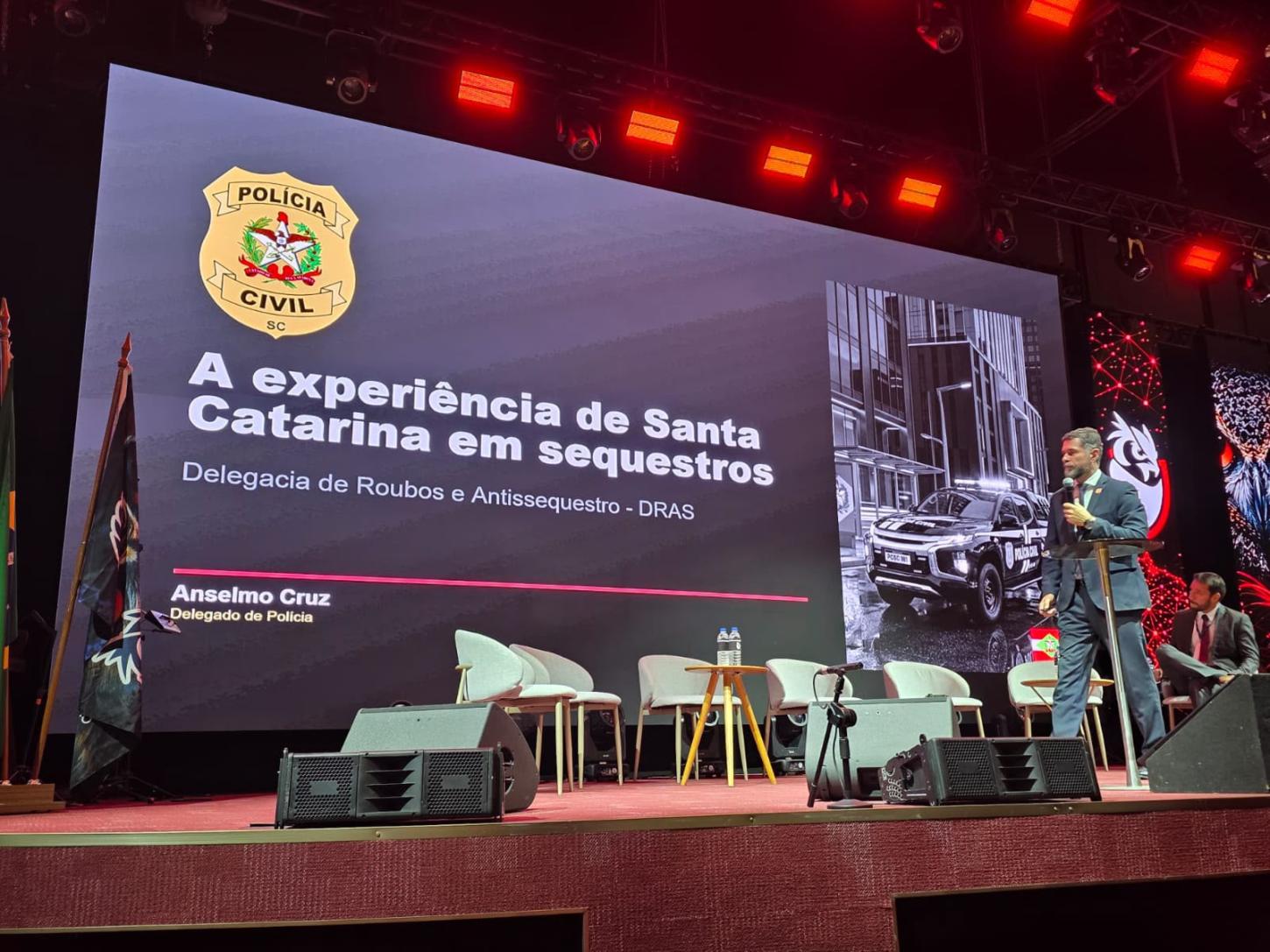 Polícia Civil de Santa Catarina participa do Congresso Nacional de Combate à Extorsão Mediante Sequestro