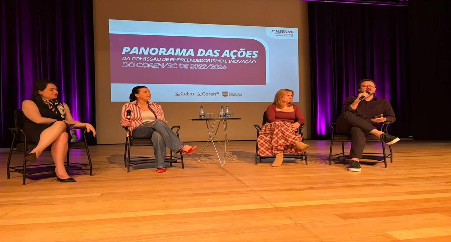 Coren-SC debate inovação, amplia caminhos para a Enfermagem e reconhece iniciativas empreendedoras em Joinville (SC)