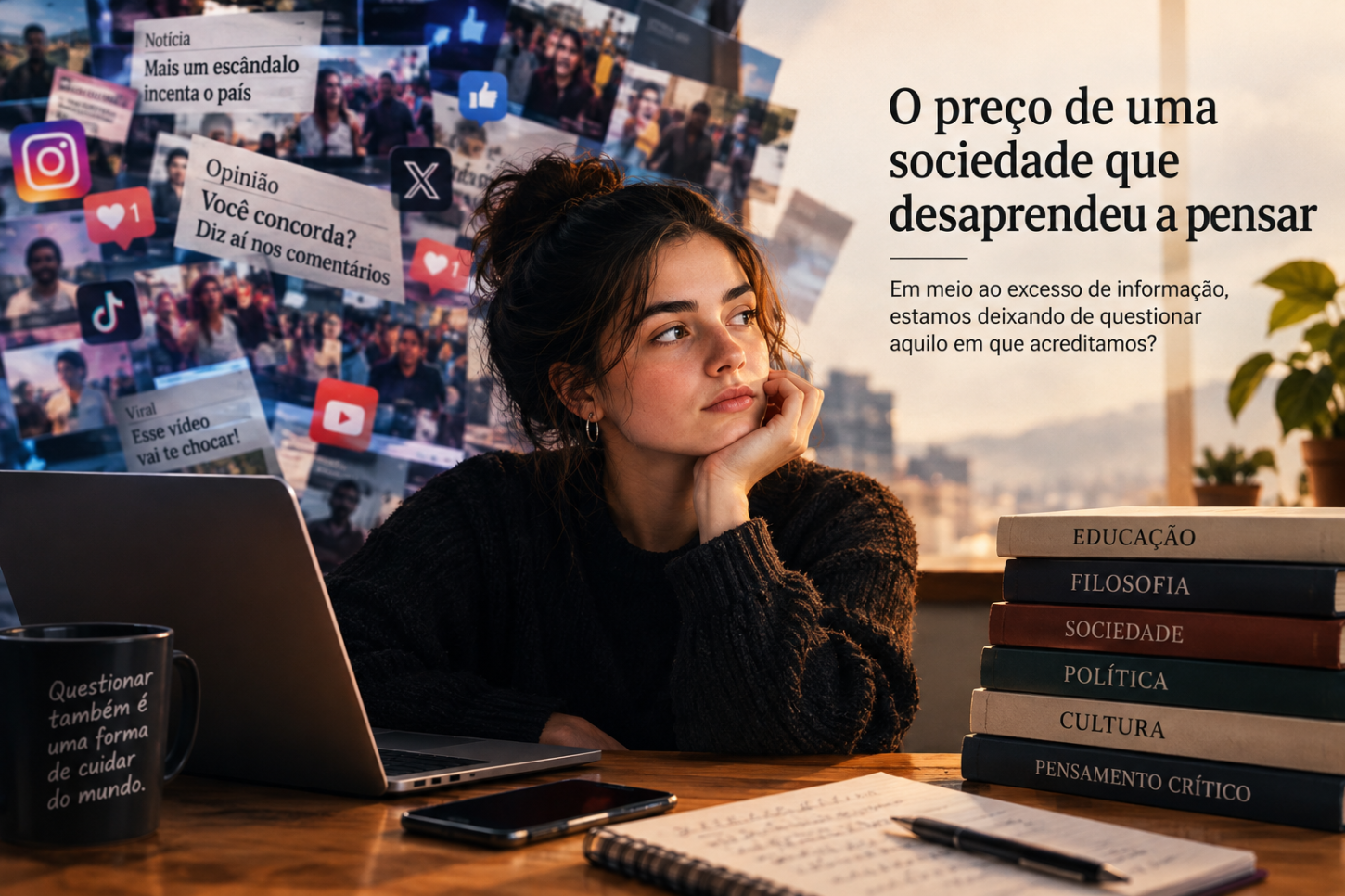 O preço de uma sociedade que desaprendeu a pensar