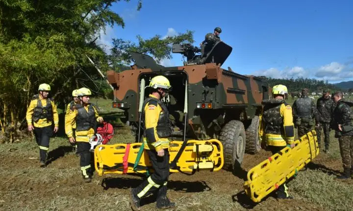 14ª BRIGADA DE INFANTARIA MOTORIZADA PROMOVE 8º EXERCÍCIO DE AJUDA HUMANITÁRIA EM SANTA CATARINA