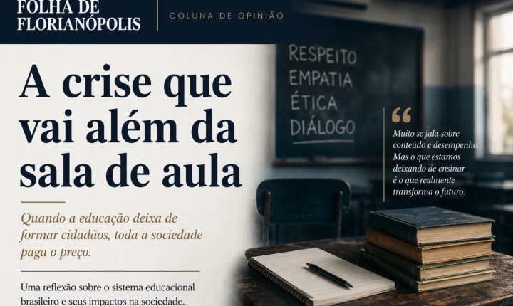 A crise que vai além da sala de aula