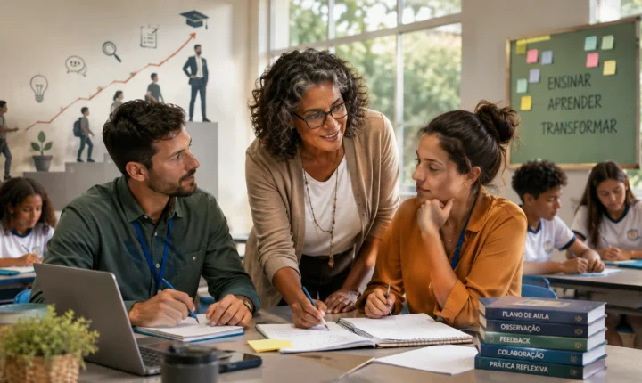 A escola não precisa encontrar professores prontos. Precisa saber formá-los