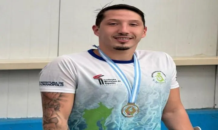 Atleta de Florianópolis conquista ouro no Open Internacional de Natação Paralímpica na Argentina