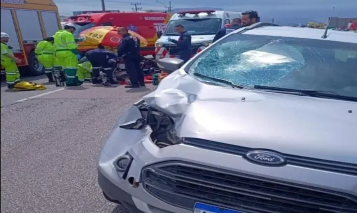CBMSC atende atropelamento com morte na BR-101 em Palhoça (SC)