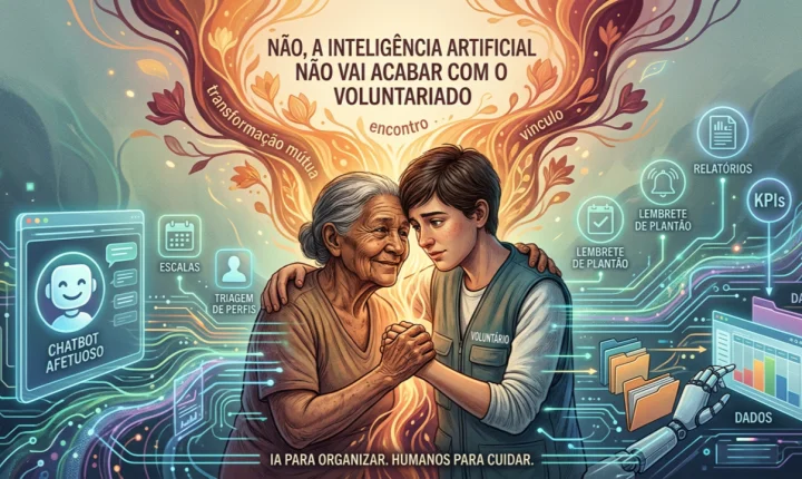 Não, a inteligência artificial não vai acabar com o voluntariado