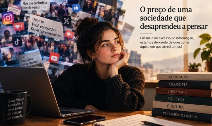 O preço de uma sociedade que desaprendeu a pensar