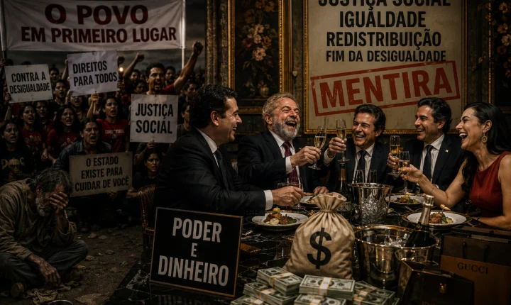 O verdadeiro interesse da esquerda. Poder e dinheiro.