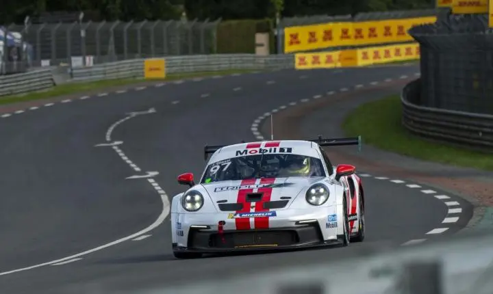 Piloto catarinense Jeff Giassi é o grande vencedor da prova de Le Mans, na França