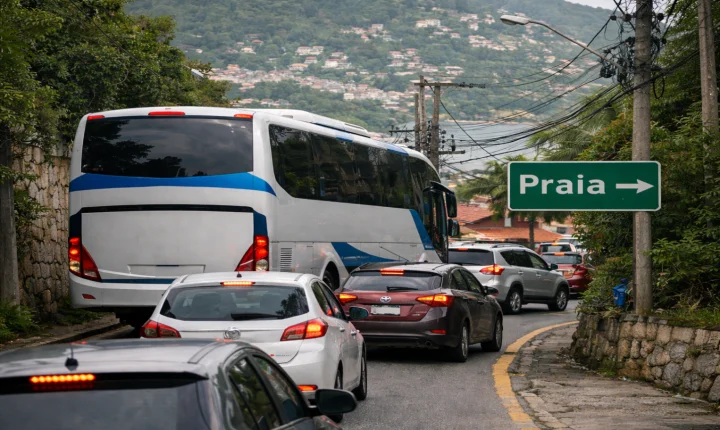 Quando a cidade trava numa curva